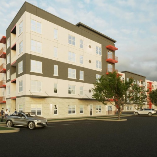 a large white building